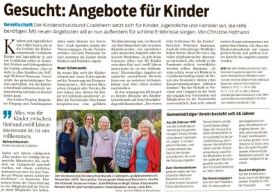 Foto des Artikels im Hohenloher Tagblatt